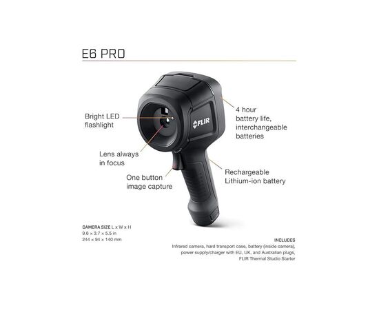 Тепловізор FLIR E6 Pro ціна, купити в Україні зображення 2